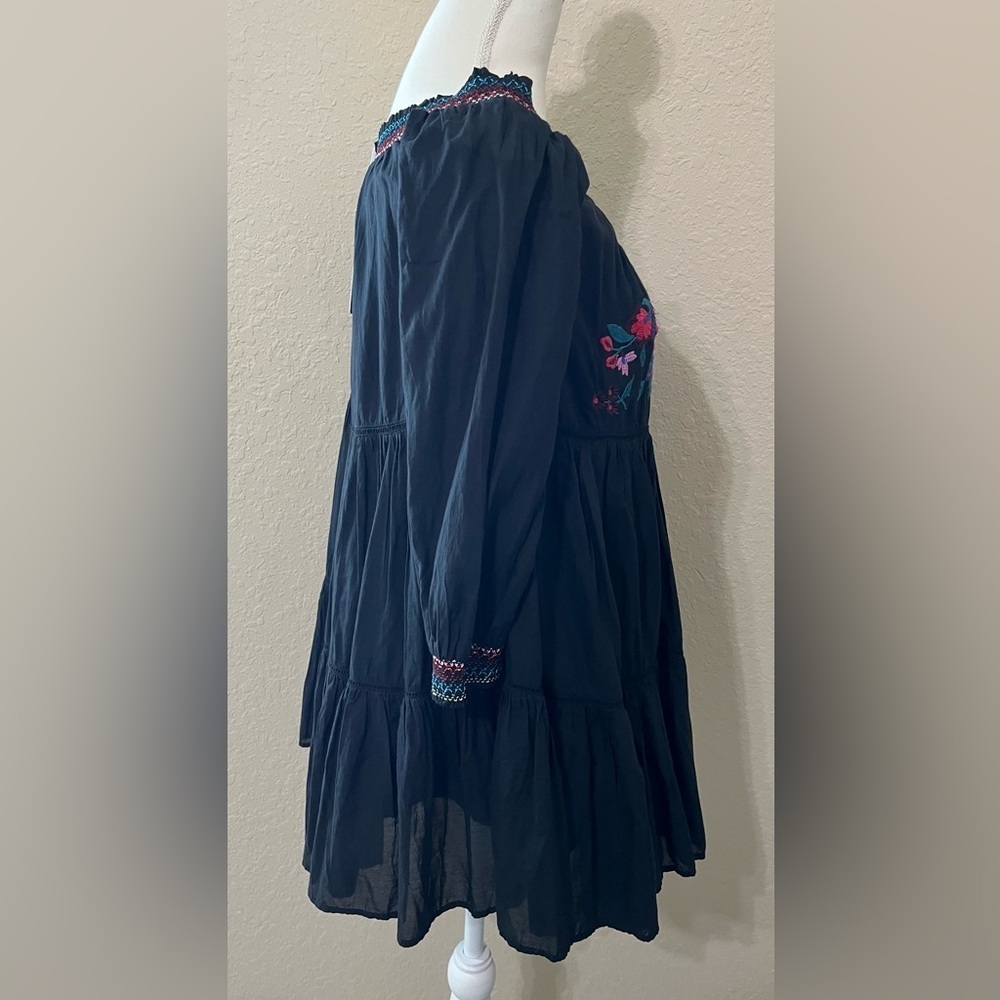 FREE PEOPLE ‘Sunbeams’ off-the-shoulder woven mini-dress, NWT - Picture 3 of 6
